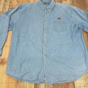 Florida Gators Denim Button Down Shirt- Crable Sportswear